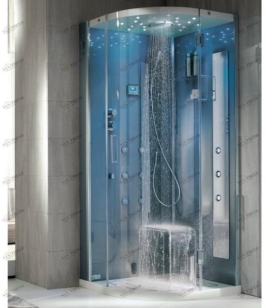 Gruppo Geromin Душевая кабина с хром-ароматерапией и гидромассажем Tempo sun-id-1489774