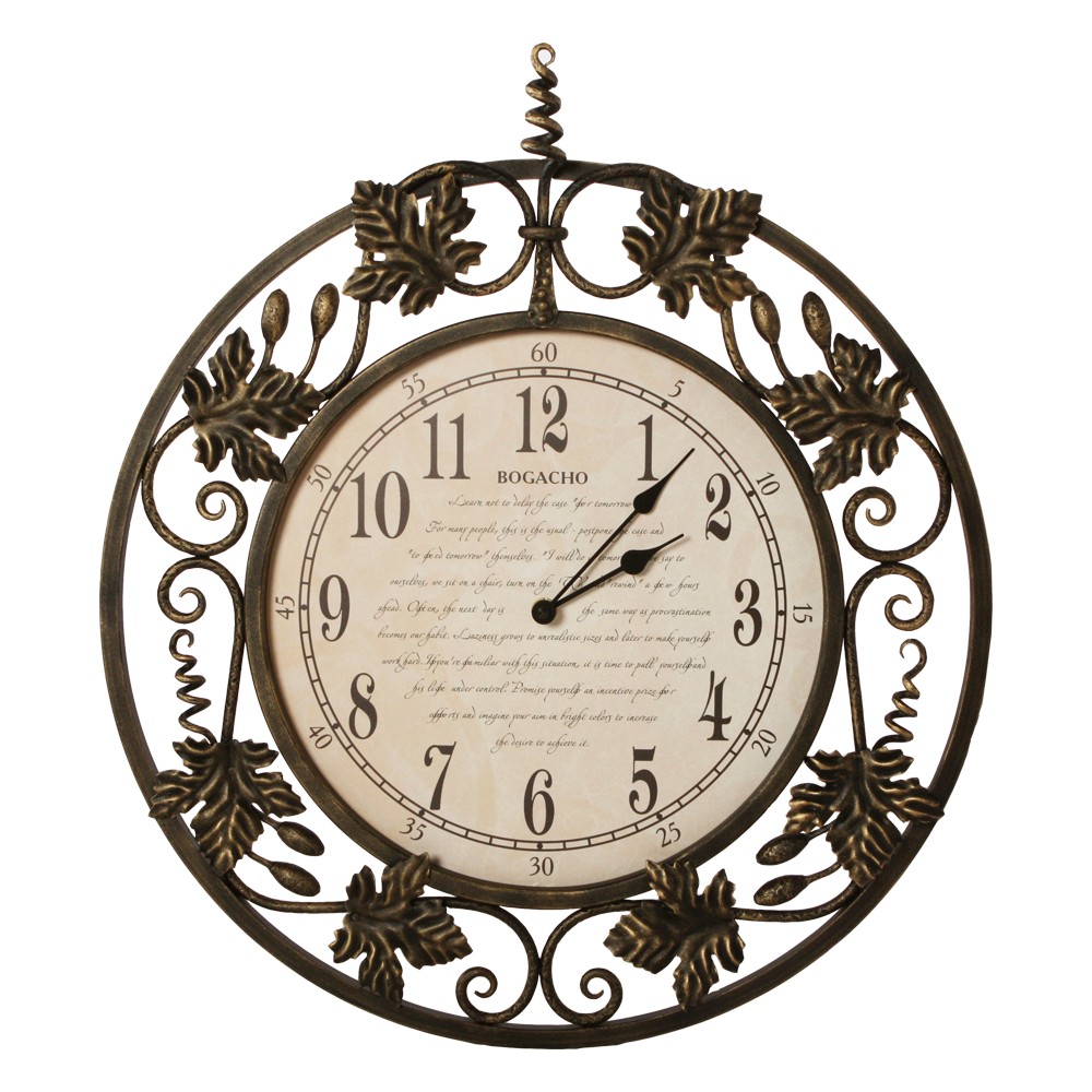 47009 Часы настенные Первое свидание Амбер BOGACHO 4627138242414