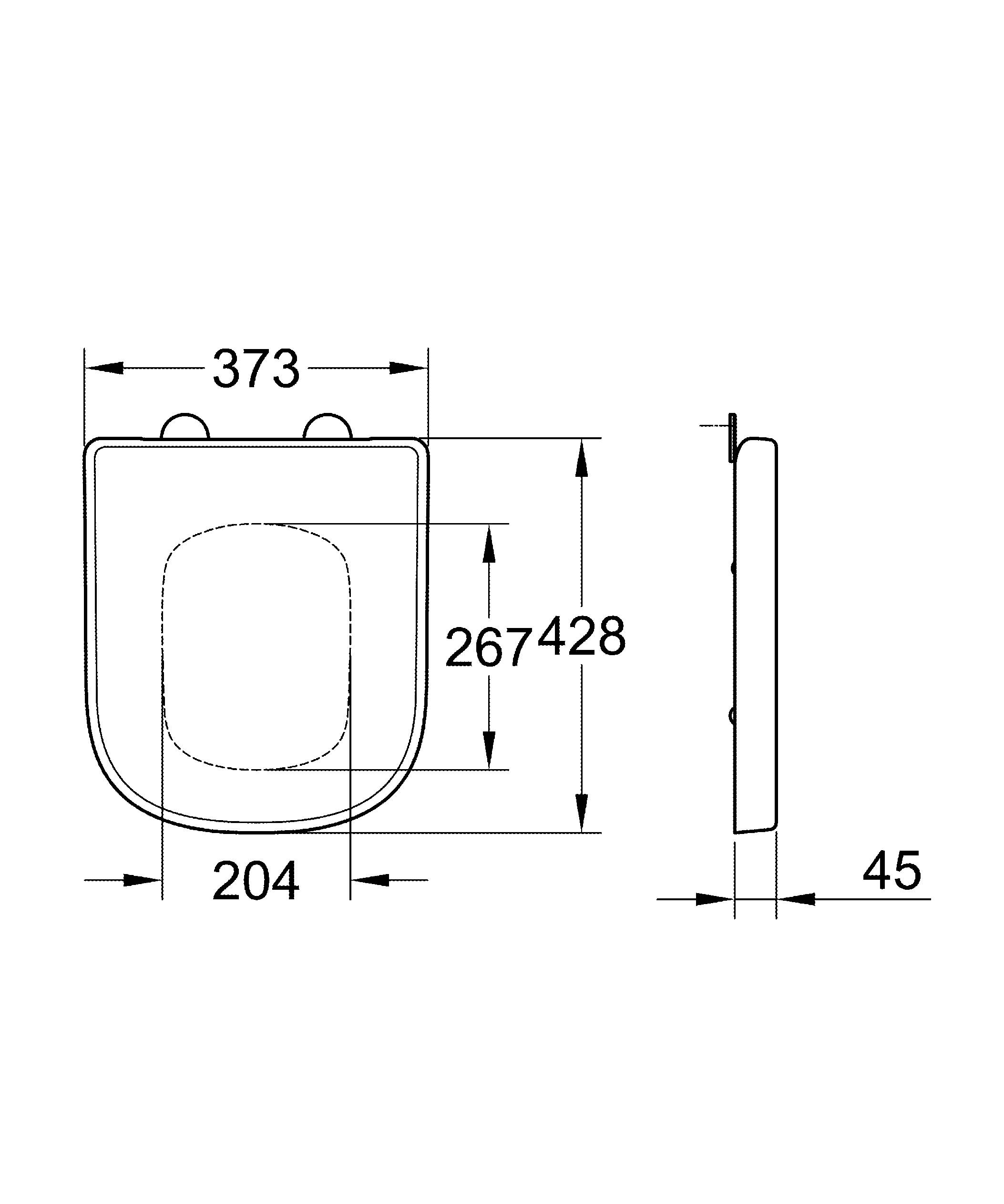NW0021-1 Подвесной унитаз настенный Белый Grohe Euro Тайвань - Вид №3