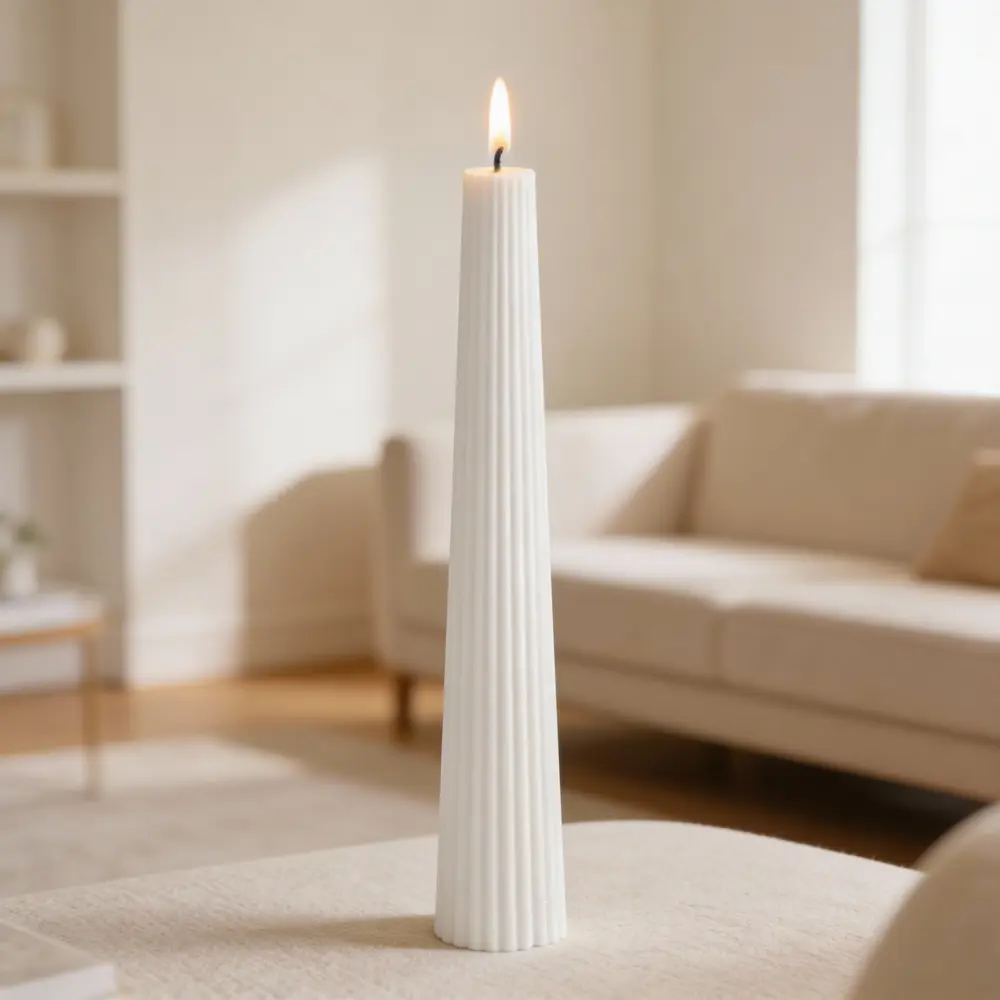 Античная свеча Конус 15 см цвет белый Santreyd STLM-2190317 - Вид №5