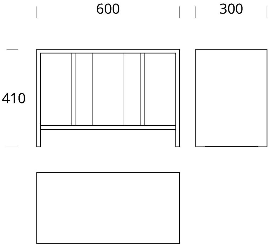 Nikari Открытый книжный шкаф из березы Arte sun-id-1357529 - Вид №4