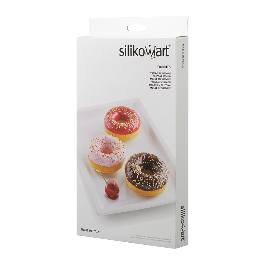26.170.00.0065 Форма для приготовления пончиков donuts ?7,5/2,5 см силиконовая Silikomart  - Вид №8