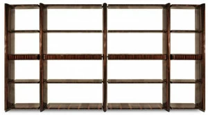 HESSENTIA - Cornelio Cappellini Открытый двухсторонний деревянный стеллаж Eclipse