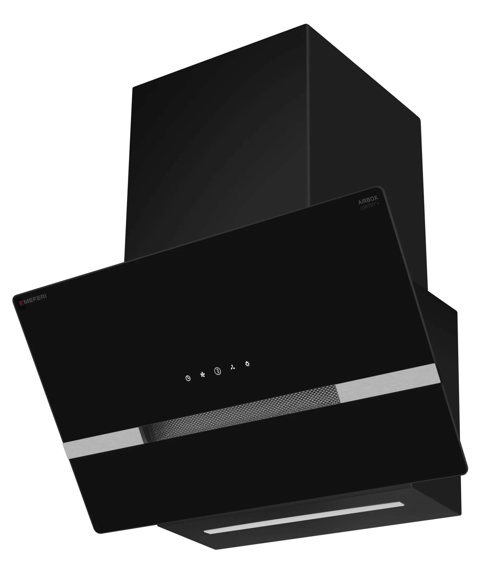 9270618 Вытяжка наклонная Meferi AIRBOX60BK COMFORT PLUS черный/черный STDN-0121530 - Вид №4