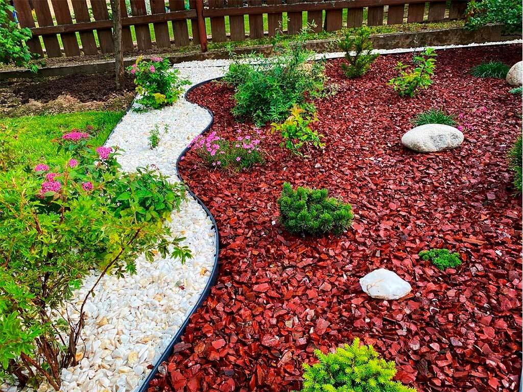 Пластиковый бордюр 45 мм, длина 1 м, зелёный ГеоПластБорд GPBST-33 - Вид №13