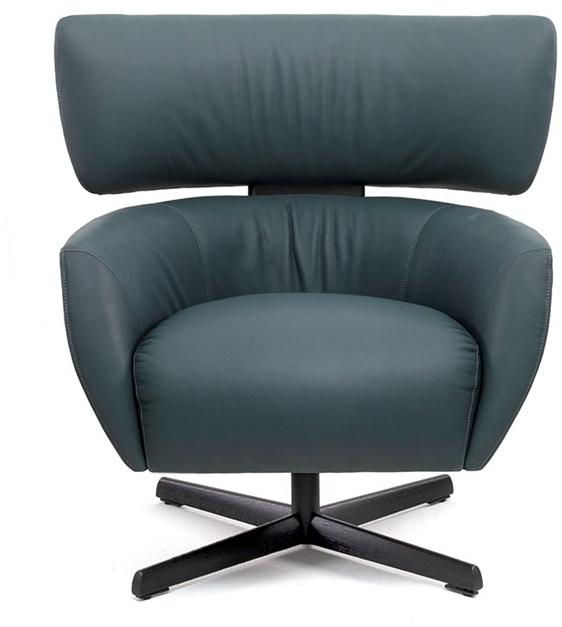 Montis Мягкое кожаное кресло с 4-мя спицами и подлокотниками George sun-id-1437229 - Вид №3