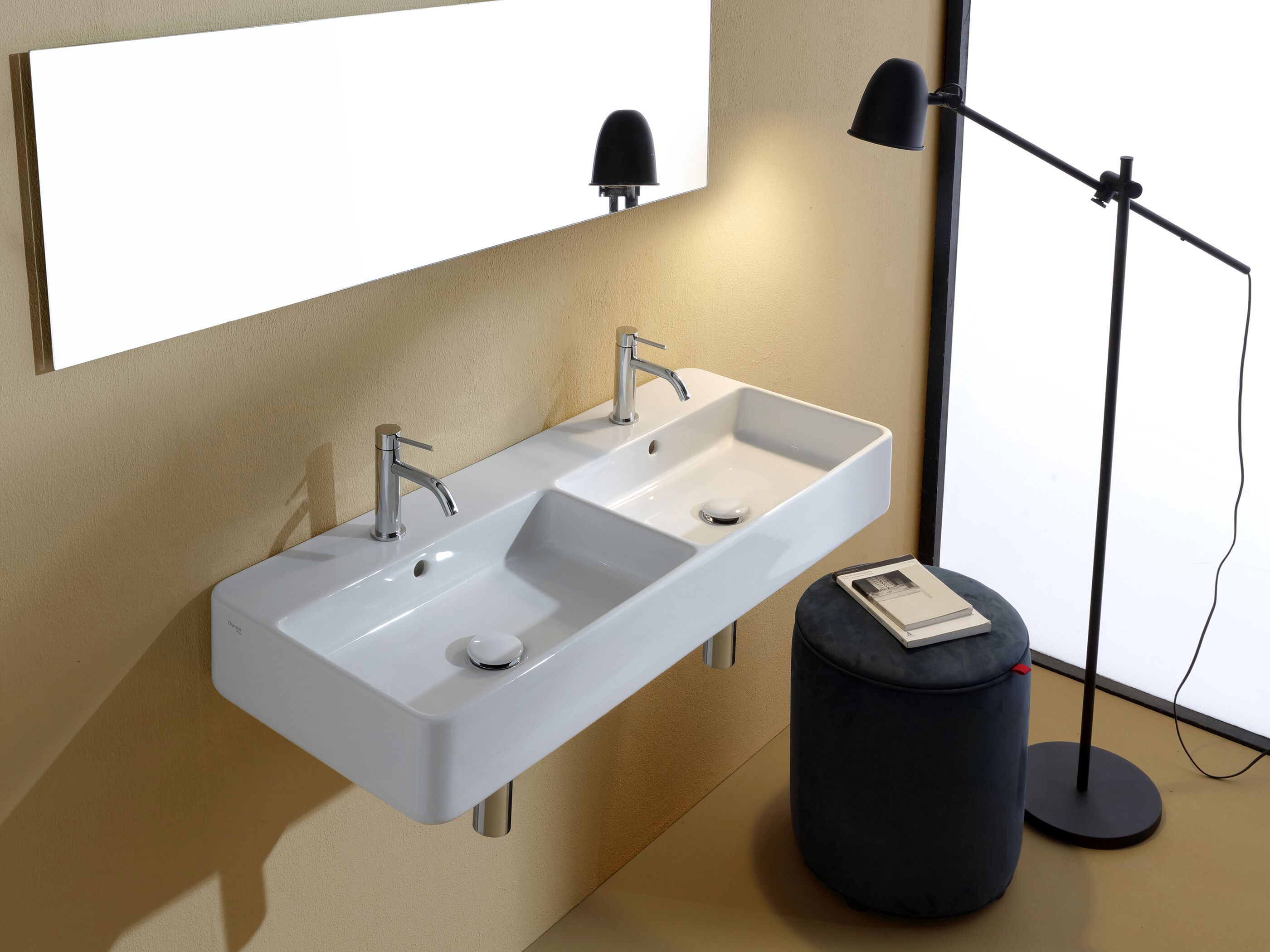 Керамическая двойная подвесная раковина Olympia Ceramica стрейч ARCH-00085060 - Вид №1