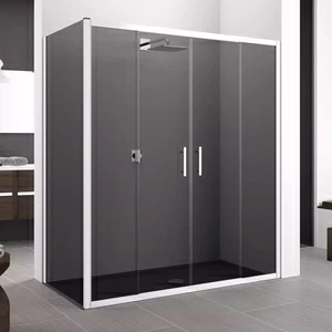 Боковая панель 91 см ZEPHYROS F Novellini ZEPHYROS с дымчатым серым стеклом