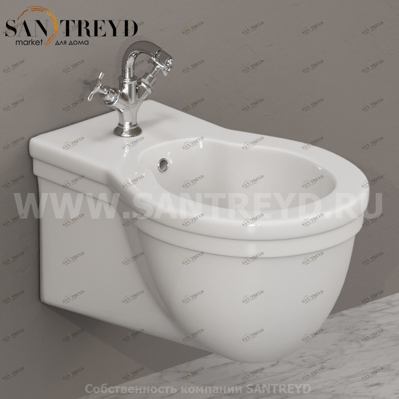 PAS10BI Биде подвесное PAESTUM Ceramica Globo