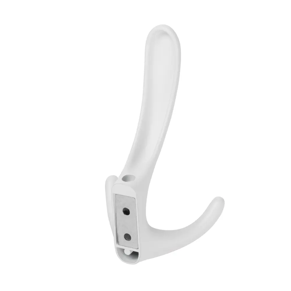 Мебельный крючок N00-N00-MW 20 см ЦАМ белый EDSON STLM-2198903 - Вид №3