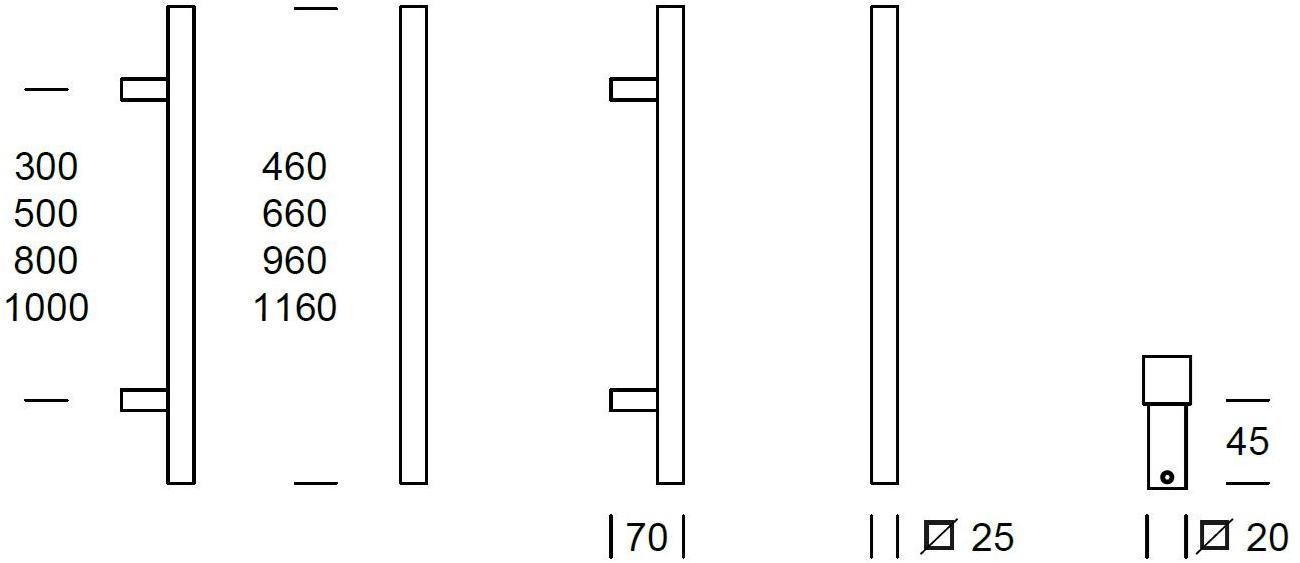 Reguitti Ручка из нержавеющей стали Toronto 25 A3q5md 066e0/116j0 - Вид №1