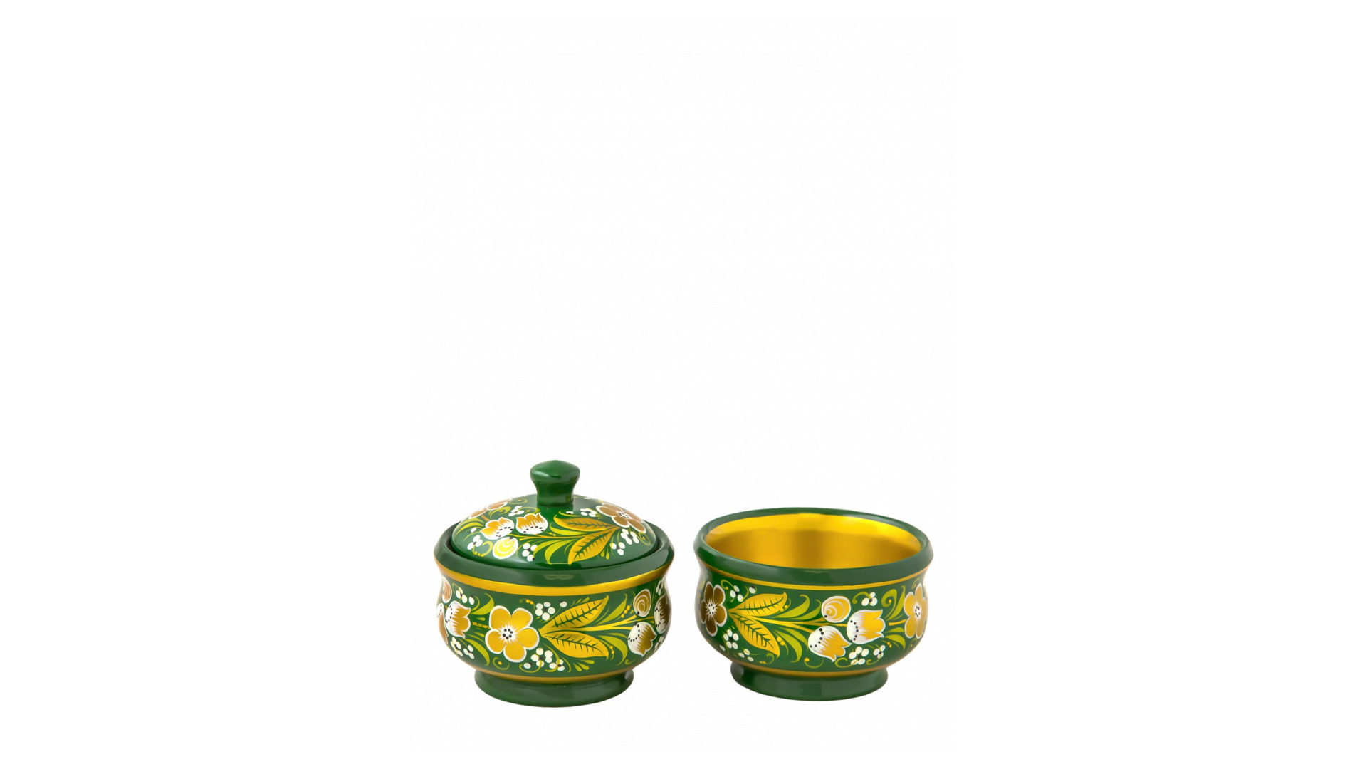 10660470 Хохломская Роспись Набор д/завтрака 6 пр. (Высшая категория) Дерево  - Вид №3