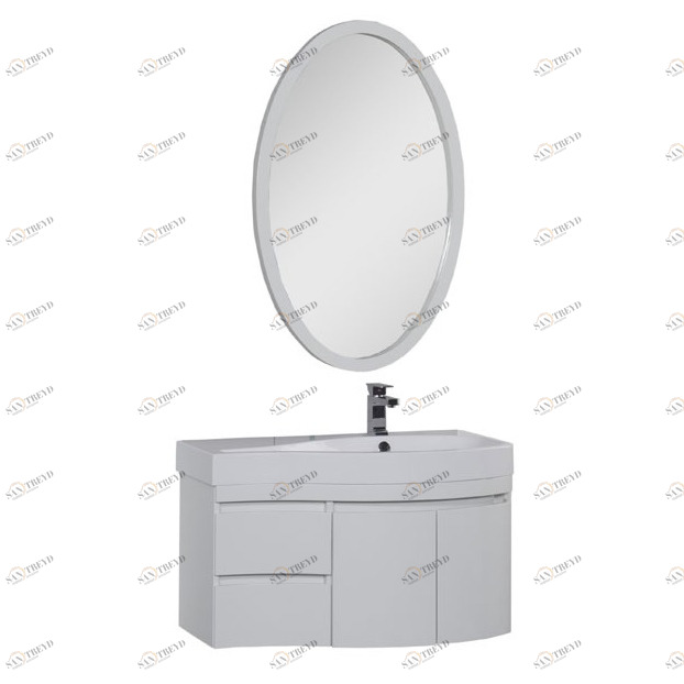 Комплект мебели Aquanet Сопрано 95 R белый (2 дверцы 2 ящика) 00169345