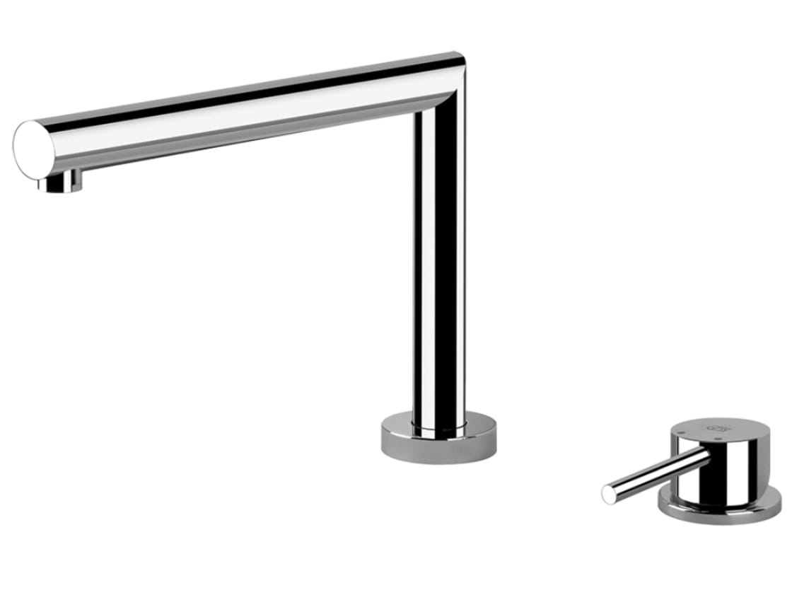 Хромированная латунь однорычажный смеситель для кухни с 2 отверстиями Gessi Oxygene ARCH-00062462 - Вид №1