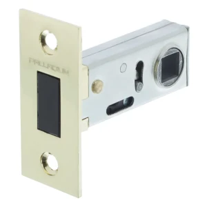 Защелка межкомнатная Palladium 100-М (40/200), 61,5x57x25,5 мм, сталь/ЦАМ, цвет глянцевая латунь