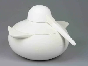 MikroDesign Глазурованная керамическая супница с ковшом