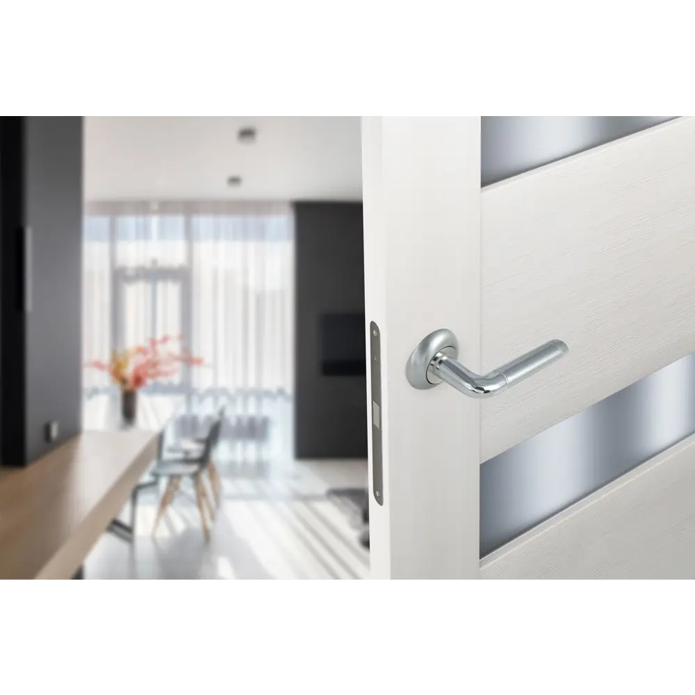 Дверные ручки EDSON EDS-45H-R1 в матовом хроме 85168430 STLM-0059316 - Вид №5