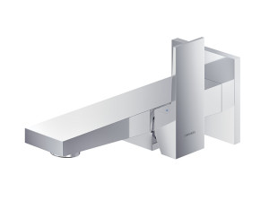 Настенный смеситель для раковины с пластиной