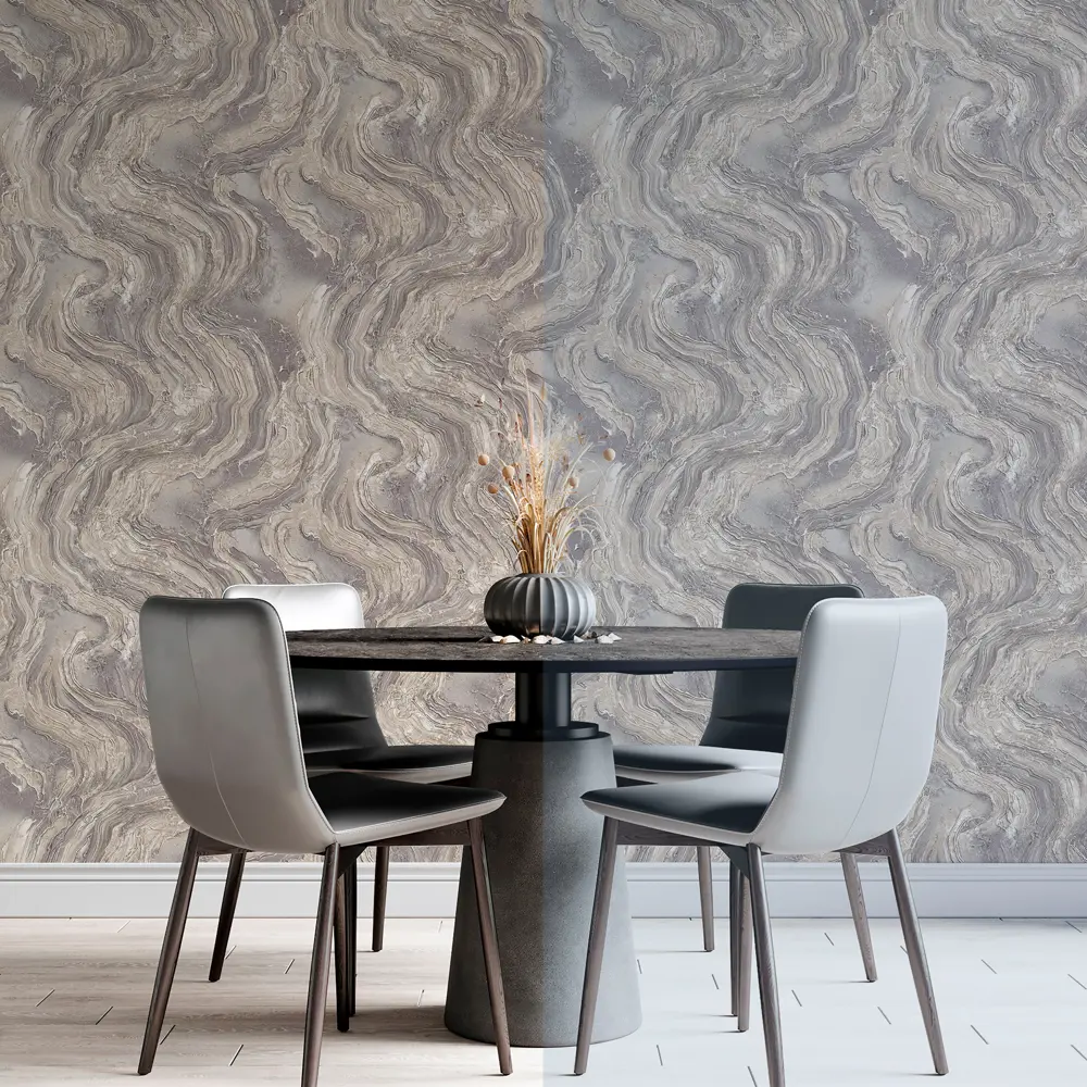 Обои флизелиновые Wallsecret Michelan коричневые 1.06 м 8851-26 89346563 STLM-2172120 - Вид №4