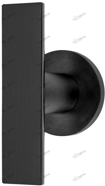 Formani Дверная ручка из матового черного ПВХ на пластине Arc sun-id-1453064