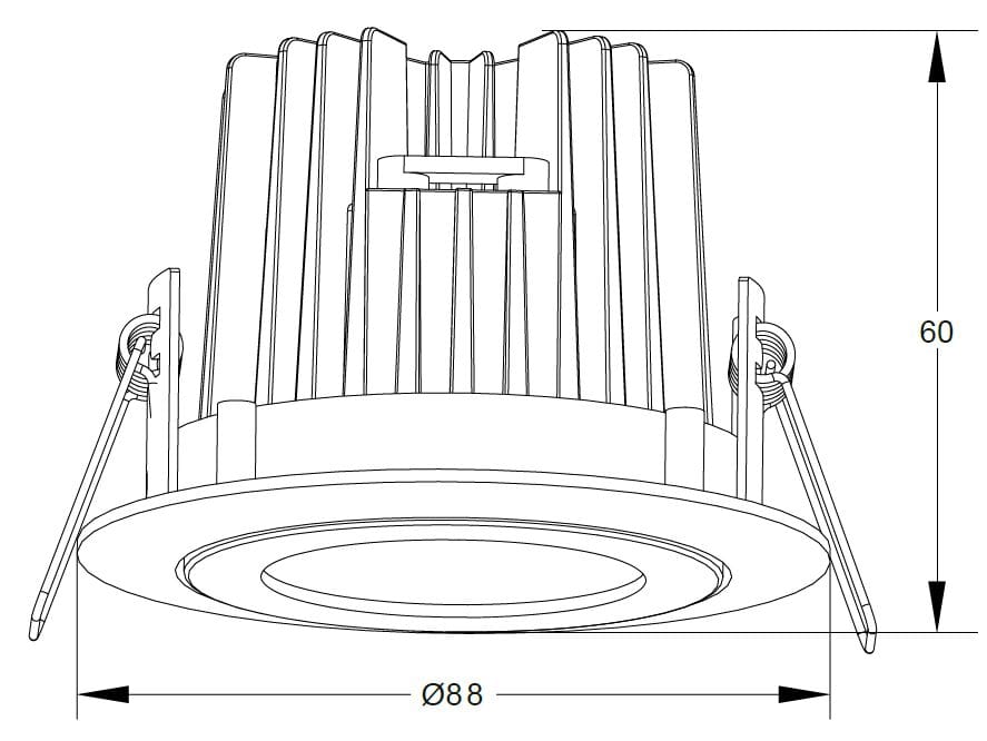 Круглый светодиодный светильник TEKNI-LED MARS ARCH-00133185 - Вид №2