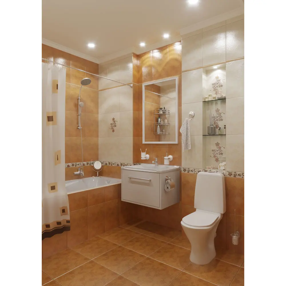 Зеркало для ванной Omega Glass NNB15 60x90 см прямоугольное цвет белый Бытовое зеркало STLM-2076585 - Вид №6