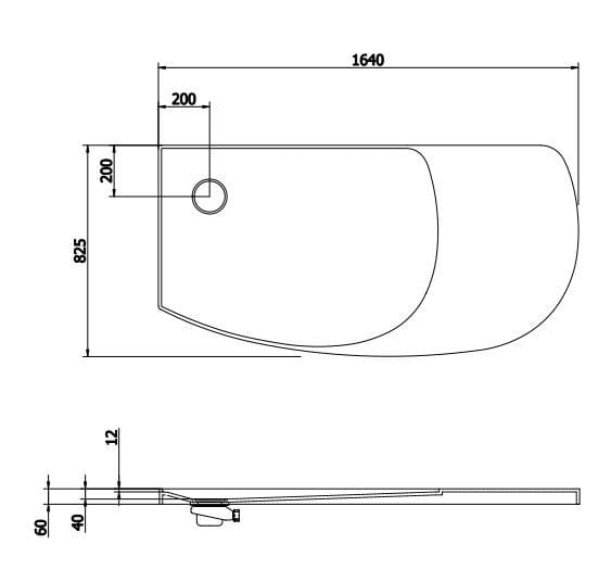 Поддон для душа Corian® Rexa источник ARCH-00056977 - Вид №6