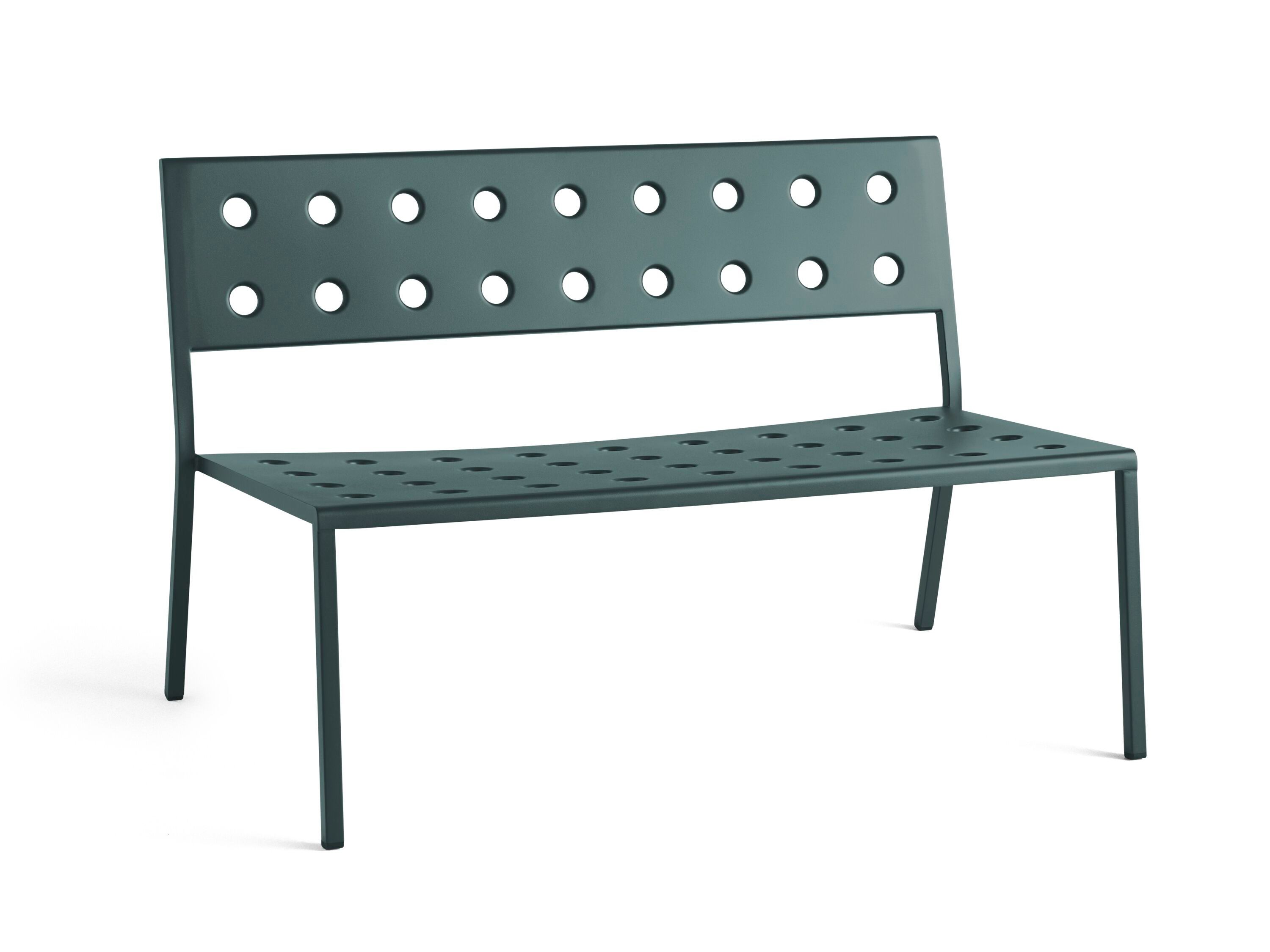 Стальная садовая скамейка с порошковым покрытием со спинкой Hay балкон ARCH-00041093 - Вид №4