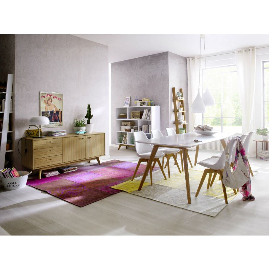 Стол обеденный Tenzo Bess, 75х185х95 см, дуб, черный 2180024 - Вид №2