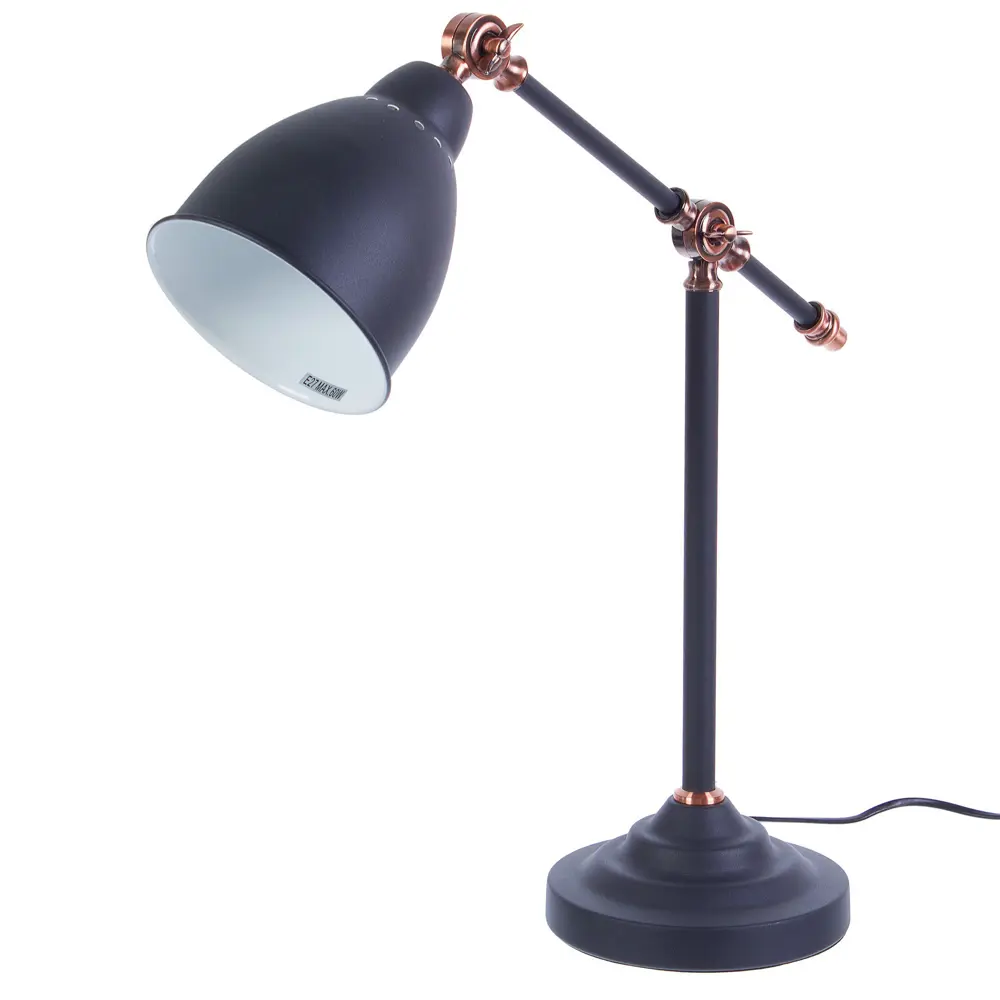 Настольная лампа Braccio 1xE27x60 Вт, цвет чёрный матовый Arte Lamp STLM-2187866 - Вид №2