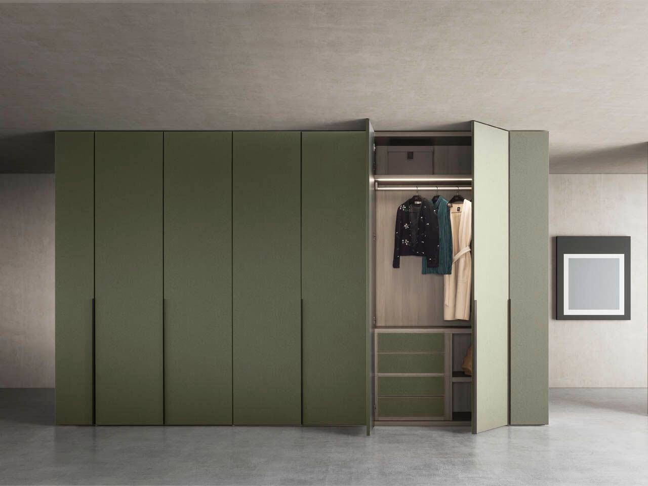 Лакированный шкаф с раздвижными/копланарными/распашными дверями Pianca рамка ARCH-00029016 - Вид №8