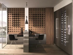 Aster Cucine Кухня с полуостровом без ручек Domina