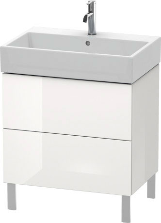 LC677600909 L-Cube Тумбочка напольная Светло-голубой матовый декор Duravit - Вид №2