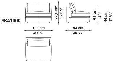 B&B Italia Модульный угловой диван из ткани Richard sun-id-1472345 - Вид №8