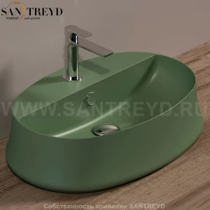 SH05MIRTOMATT Накладная раковина на столешницу  овальная Simas Sharp