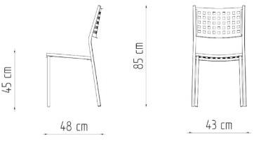 Vermobil Штабелируемый металлический садовый стул Alice Ch1555 - Вид №6