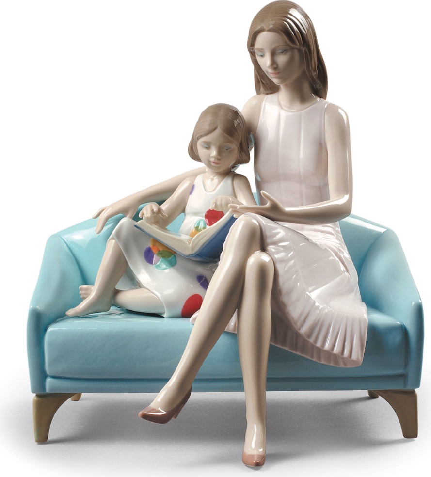 10669118 LLADRO Фигурка Lladro "Почитаем?" 21х23см Фарфор Lladró 