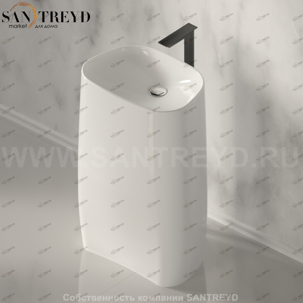 ACER0896FZZ Напольная раковина стоящая овальная Agape Pear