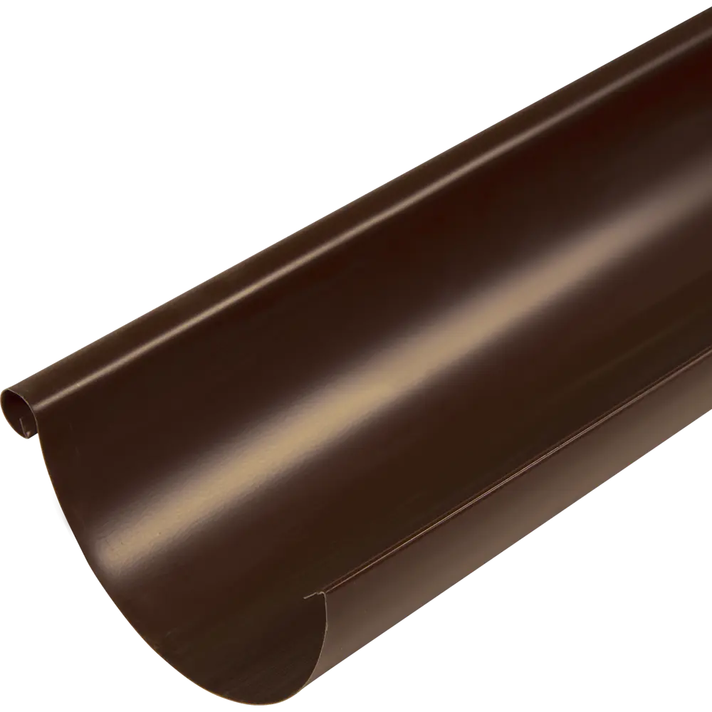 Желоб полукруглый 2000 D125 мм цвет коричневый ВЕГА STLM-2191322