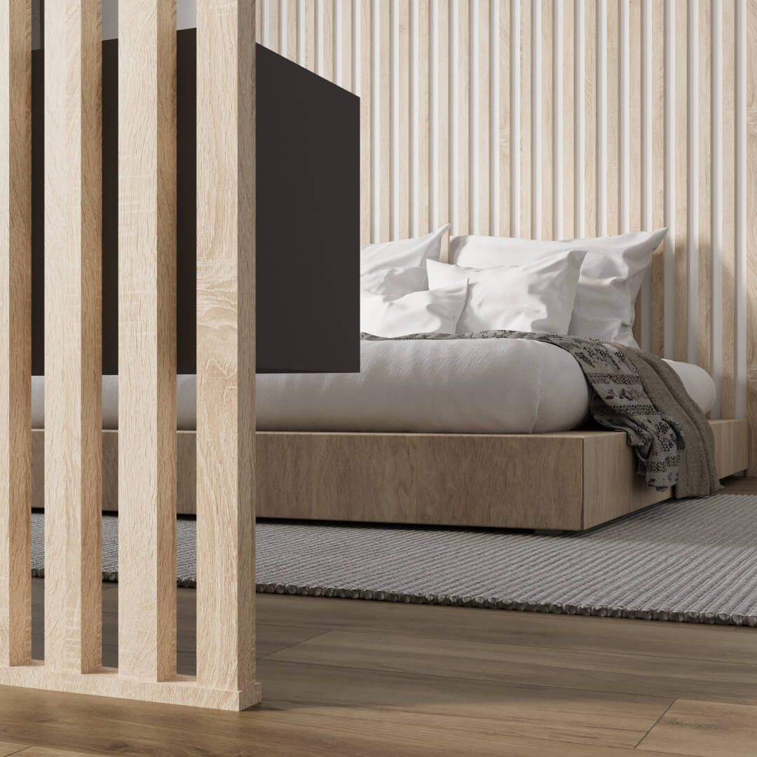 Интерьерная рейка МДФ STELLA Бриона Дуб Сонома 16*40*2700 (уп.8 шт.) Standart STSR-805 - Вид №7