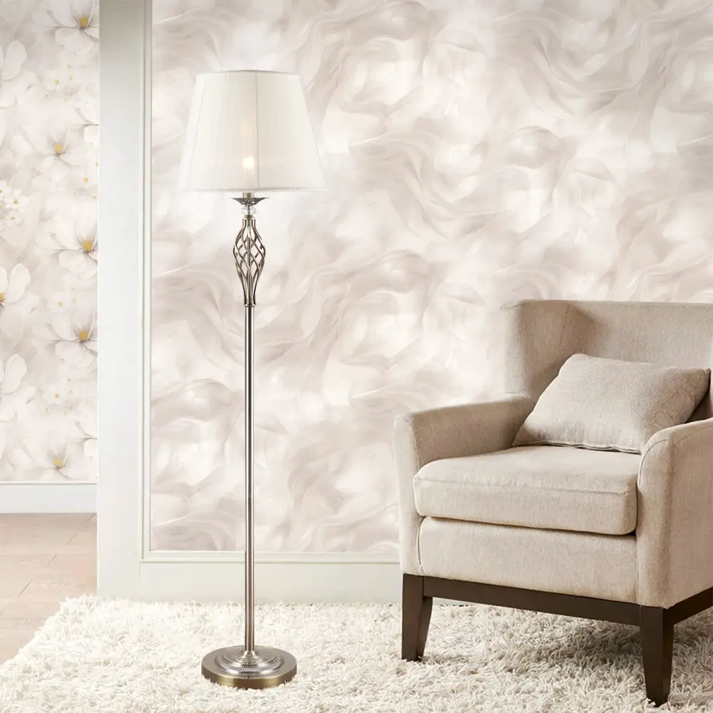 Обои флизелиновые Belvinil Апрель серые 1.06 м 1054-21 STLM-2111115 - Вид №4