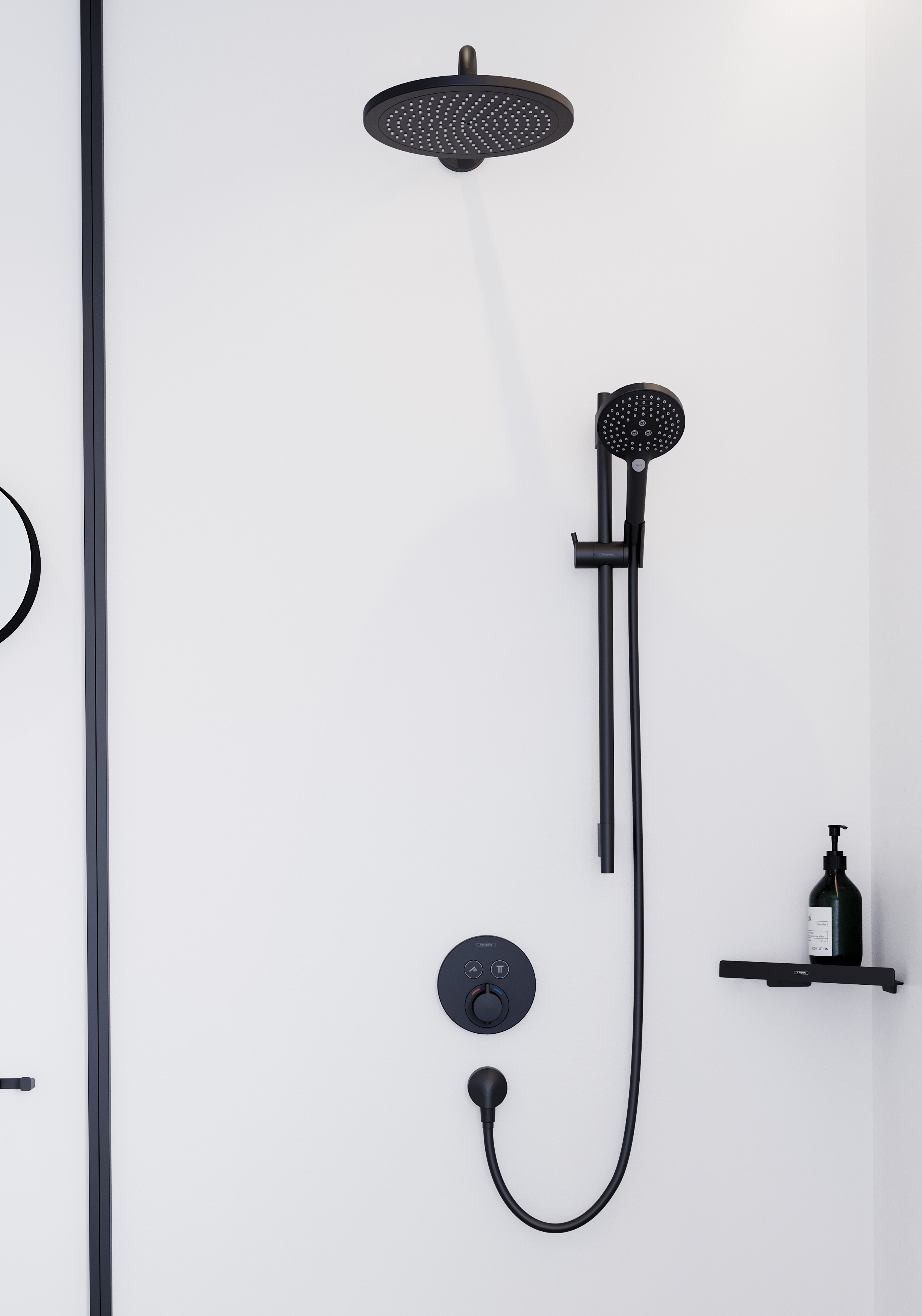27617820 Unica Душевая штанга Classic 65 см со шлангом Sensoflex 160 см Hansgrohe  - Вид №1