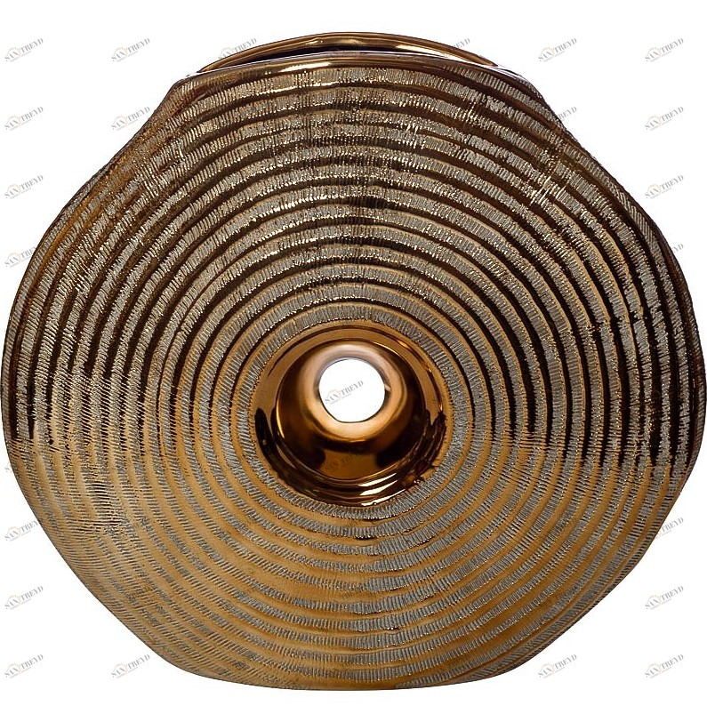 Ваза керамическая с отверстием золото 26 см GARDA DECOR - 045399 Золото 