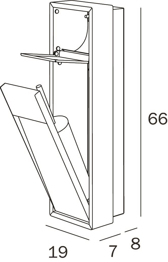 Модуль с держателем рулона и держателем рулона INDA® My secret ARCH-00067064 - Вид №4