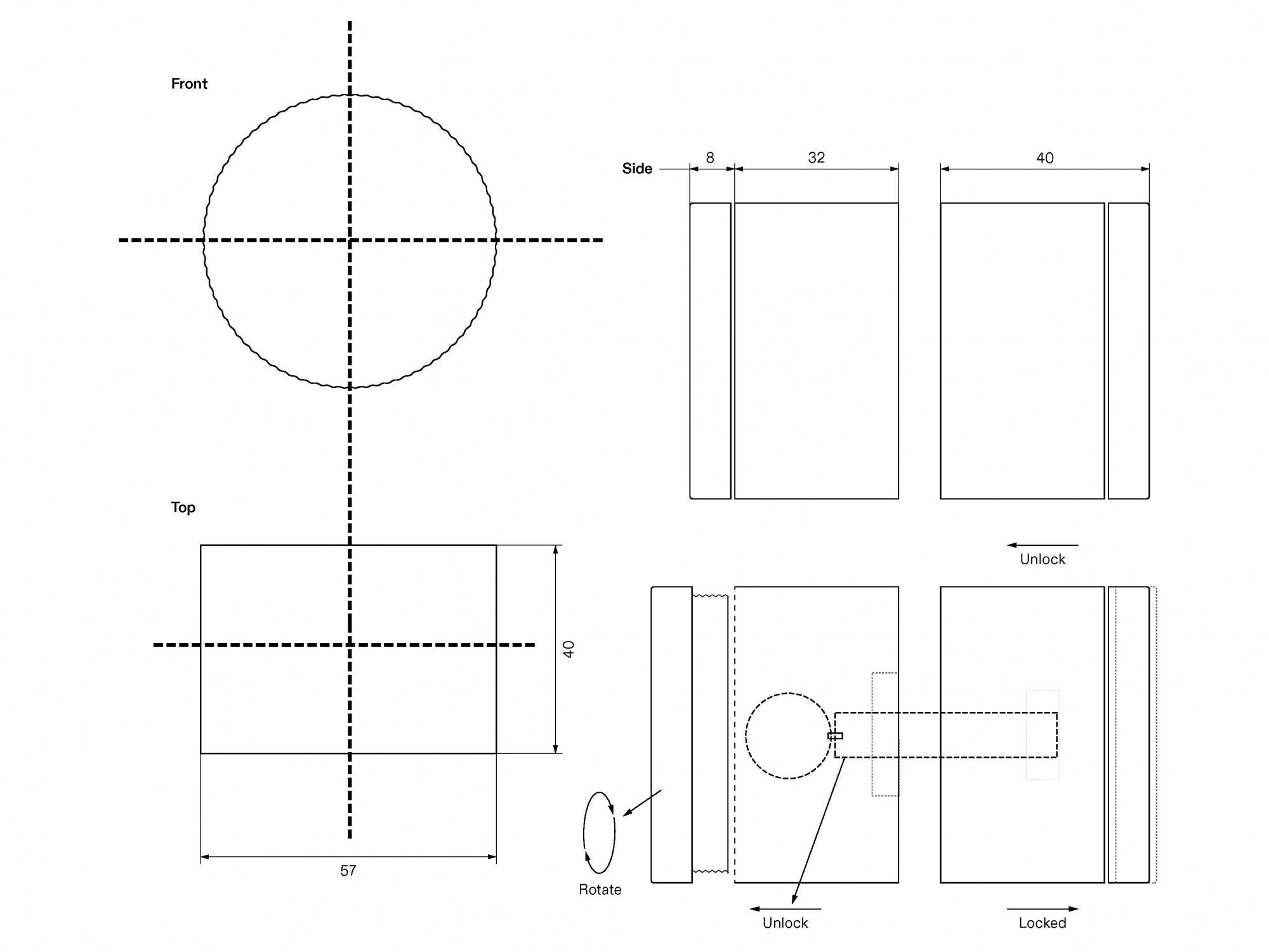 Латунная ручка LUSSO SPECTRE ARCH-00094039 - Вид №13