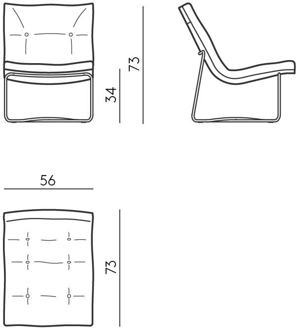 DE PADOVA Кресло со съемным чехлом из ткани sun-id-1447883 - Вид №8