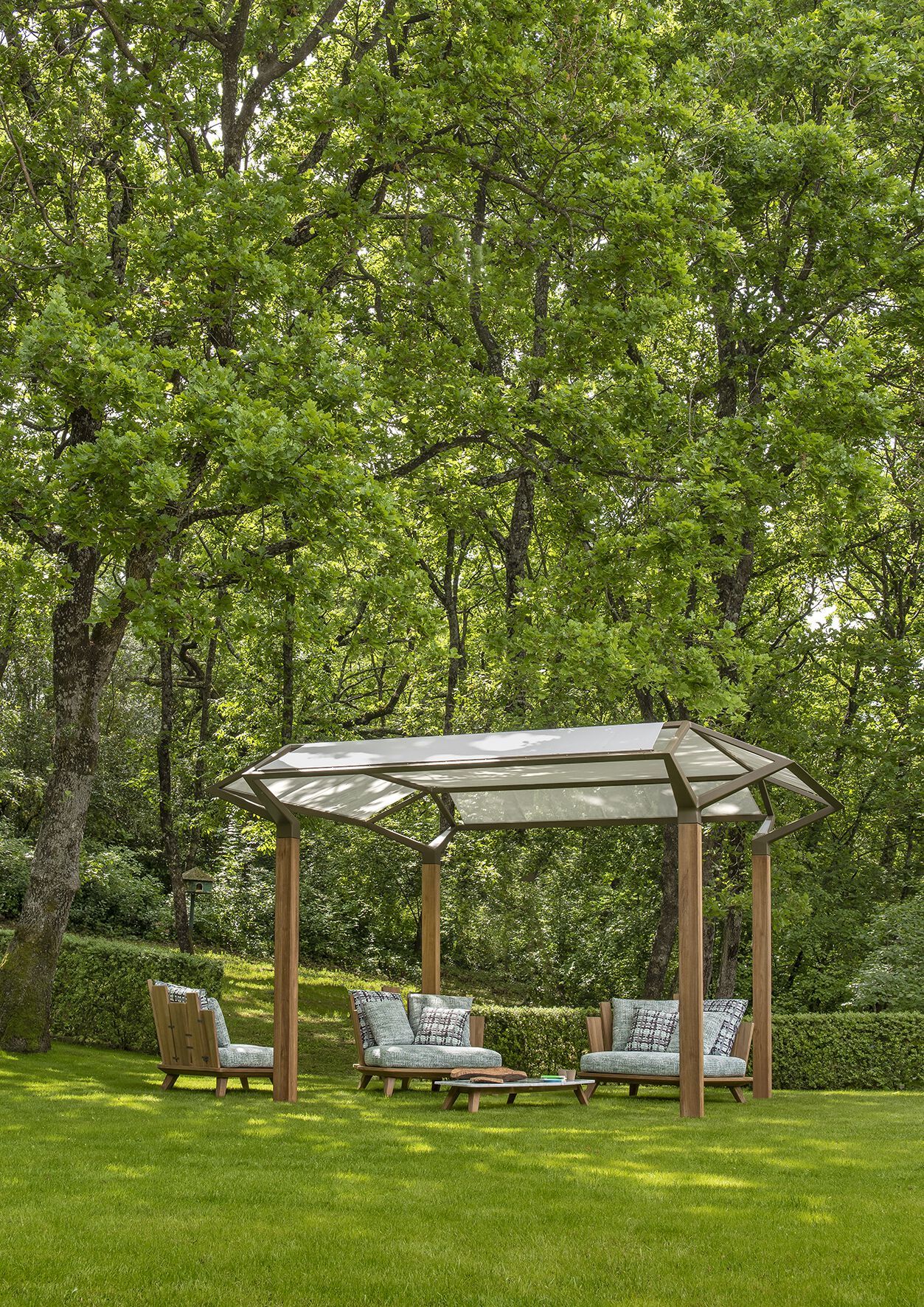 Отдельно стоящая беседка из тика Ethimo COSMO ARCH-00004669 - Вид №3