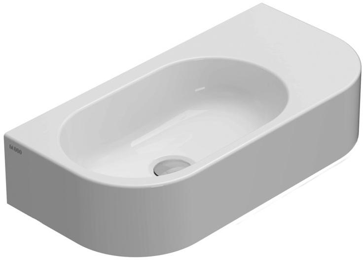 Sct70.bi / sct55.bi Подвесная раковина настенная овальная Ceramica Globo FORTY3 белая - Вид №1