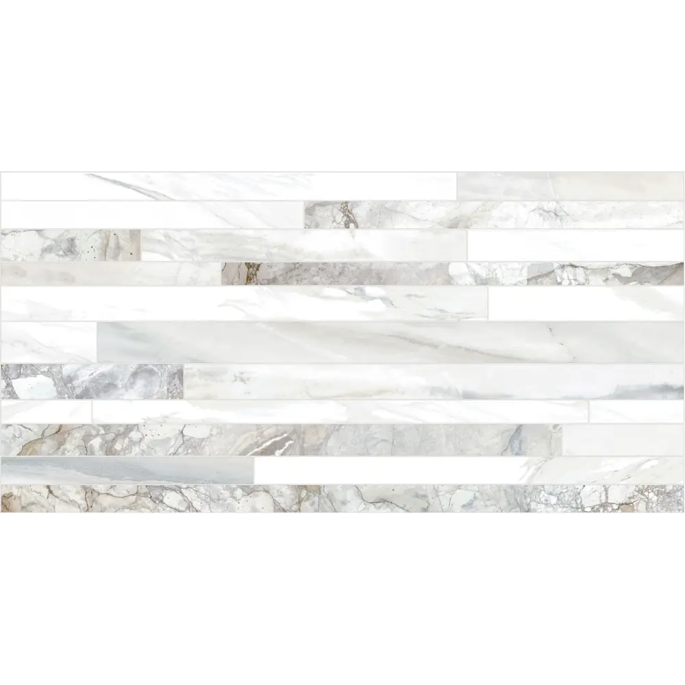 Плитка облицовочная Alma Ceramica Mercury 24.9x50 см 1.1205 м² цвет серый STLM-2021441