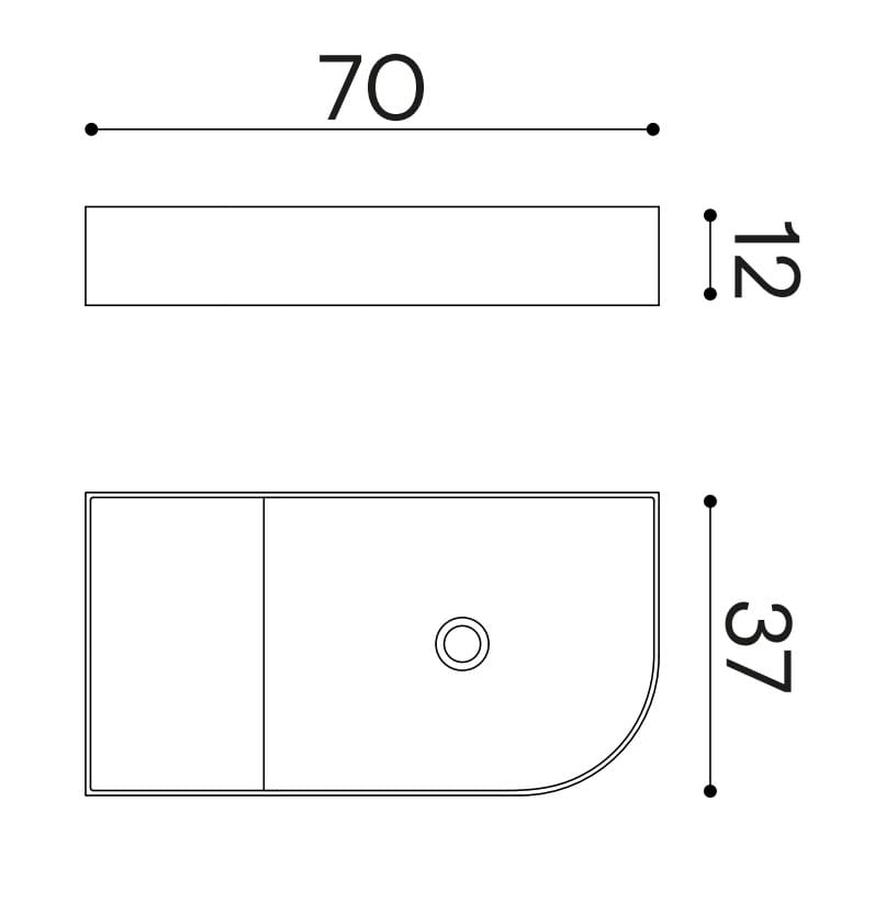 Прямоугольная раковина Livingtec® с столешницей Ex.T Nouveau ARCH-00148092 - Вид №9